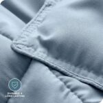 Bare Home Comforter Set - Queen Size - Ultra-Soft - Goose Down Alternative - Premium 1800 Series - All Season Warmth (Queen, Dusty Blue) - Image 6