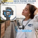 Beviliu Neck Phone Holder for Recording, Hands-Free POV/Vlog Neck Mount with Phone Clip & Chest Strap for Cooking/Fishing/Video Filming, Content Creator Phone Holder for iPhone Android Insta360 - Image 7