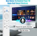 BN59-01391A Solar Voice Remote for Samsung Frame TV Remote Replacement with Voice Search, Apps and Solar Charging for Samsung 2021-2025 Neo LED Smart 4K Ultra HD TV, 4 Shortcut Buttons - Image 5