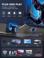 Wireless HDMI Display Dongle Adapter, One-Click Streaming Video/Audio/File from Smartphones and Laptops to HDTVs, Monitors, and Projectors, Supporting Airplay, DLNA and Miracast - Image 4