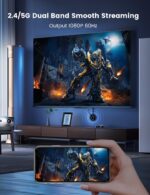 Wireless HDMI Display Dongle Adapter, One-Click Streaming Video/Audio/File from Smartphones and Laptops to HDTVs, Monitors, and Projectors, Supporting Airplay, DLNA and Miracast - Image 5