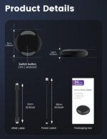 Wireless HDMI Display Dongle Adapter, One-Click Streaming Video/Audio/File from Smartphones and Laptops to HDTVs, Monitors, and Projectors, Supporting Airplay, DLNA and Miracast - Image 9