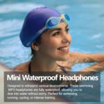 Swimming Headphones,Bone Conduction Headphones Bluetooth 5.4,IPX8 Waterproof,32G Memory Sports Headphone,Underwater Headphone with MP3-Player for Swim,Open Earphones for Swimming (Black X20) - Image 6