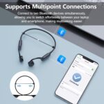 Swimming Headphones,Bone Conduction Headphones Bluetooth 5.4,IPX8 Waterproof,32G Memory Sports Headphone,Underwater Headphone with MP3-Player for Swim,Open Earphones for Swimming (Black X20) - Image 8