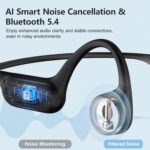 Swimming Headphones,Bone Conduction Headphones Bluetooth 5.4,IPX8 Waterproof,32G Memory Sports Headphone,Underwater Headphone with MP3-Player for Swim,Open Earphones for Swimming (Black X20) - Image 9