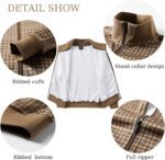 ANOTWENER Men's Track Suits 2 Piece Stand-up Collar Long Sleeve with Double Side Pockets Jacket and Sweatpants - Image 6