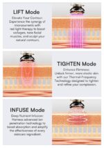 INIA 3-in-1 Red Light Therapy for Face and Neck, Skin Tightening Device True Beauty Glow Facial Massager for Skin Care, Effective Wrinkle Reduction Anti-Aging with Lifting, Tightening, Infusing - Image 6