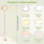 RTMOK Toy Straps for Baby,Silicone Setpacifier Clip,Applies to Car Seat Toy,Teether Toy,High Chair,Stroller Accessories,Baby Toy Clips,Cribs,Rocking Chair ﻿ - Image 3
