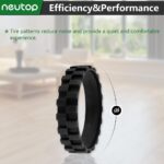 Neutop Replacement Rubber Wheel Tires Compatible with iRobot Roomba 500, 600, 700, 800, 900, e, i, j & S Series Models, Anti-slip, Great Adhesion and Easy Assembly, 4-Pack. - Image 5