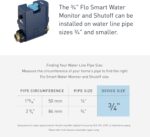 Moen Flo Smart Water Monitor and Automatic Shutoff Sensor, Wi-Fi Water Leak Detector for 3/4-Inch Diameter Pipe, 900-001 - Image 12