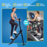 Stair Stepper for Home Vertical Climber, Foldable Full Body Exercise Aerobic Climbing Machines, Mountaineering Fitness Equipment with Adjustable Handles - Image 6