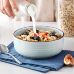 vancasso Bonita Blue Dinnerware Sets, Plates and Bowls Set for 4, 12 Pieces Stoneware Dinnerware Set, Dishwasher and Microwave Safe - Image 6