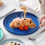 vancasso Bonita Blue Dinnerware Sets, Plates and Bowls Set for 4, 12 Pieces Stoneware Dinnerware Set, Dishwasher and Microwave Safe - Image 7