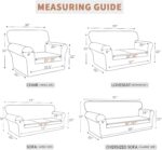 Easy-Going 100% Waterproof Couch Cover, Dual Sofa Stretch Jacquard Slipcover, Leakproof Furniture Protector for Kids, Pets, Dog and Cat (Sofa, Dark Gray) - Image 7