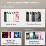 i.Phone 15 16 Pro Max Charger, 10 FT Long Cord USB C to C Fast Charging Cable with PD 20W Fast Charger Block for i.Phone 16/16 pro/16 plus/16 pro max/15/15 Pro max/ 15 pro/15 Plus, Pad Pro/air, Black - Image 7