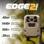 Moultrie Edge 2 Pro Cellular Trail Camera - Auto Connect Nationwide 4G LTE - On Demand 40MP Photo - 1440P Video with HD Audio - Ai False Trigger Elimination - 100 Ft Detection Range - No-Glow Flash - Image 3