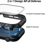 COMMUTER 6 Pack Case with Tempered Glass Screen Protector for Apple Watch 10 (2024) Series 10 42mm,Slim Guard Bumper Full Coverage Hard PC Protective Cover HD Ultra-Thin Cover for iWatch 42mm - Image 4