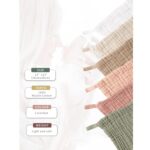Konssy 6 Pack Baby Muslin Washcloths for Unisex 100% Cotton Wash Cloth Set for Baby Face Body Comfy and Soft for Newborn Infants Kids Girls and Boys - Image 3