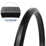 Pair of Wheelchair Tires Replacement 24"x1" Rear Wheel Solid Tires (Flat-free Polyurethane), Manual Wheelchair Parts - Replacement Tire That Fits Only Black Plastic Wheels - Image 5