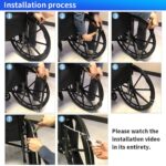 Pair of Wheelchair Tires Replacement 24"x1" Rear Wheel Solid Tires (Flat-free Polyurethane), Manual Wheelchair Parts - Replacement Tire That Fits Only Black Plastic Wheels - Image 7