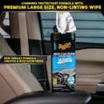Meguiar's New Car Scent Protectant Wipes - Easy to Use Car Wipes that Protect and Freshen Your Car's Interior - Ideal for Car Detailing & Maintenance - 30 Ct - Image 6