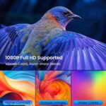 Projector with WiFi and Bluetooth, Mini Portable Projector with Built-in Rechargeable Battery for Outdoor, 1080P Supported, Electric Focus & Auto Keystone, Home Theater with 210° Mount - Image 7