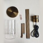 Brass Pendant Lights Kitchen Island,Modern Farmhouse Clear Glass Pendant Light,Gold Light Fixture Kitchen Pendant Mini Hanging Light Fixture for Sink (Brass 2 Pack stem Rod) - Image 10