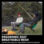 Naturehike YL08 Ultralight Camping Chair, 2.12 LBS Portable Backpacking Chair with Anti-Sinking Feet, Lightweight Compact Collapsible Camp Chair Folding Hiking Chair - Image 7