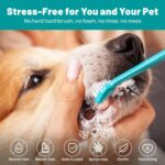 Dog Dental Care Finger Wipes - Teeth Cleaning Finger Wipes for Dog & Cats - Tooth Brushing Kit Dental Wipes for Dog - Reduces Plaque & Freshens Breath (50 PCS, Unscented) - Image 7