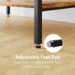 Denkee 5-Tier Bakers Rack for Kitchen with Storage, Industrial Microwave Stand Shelf, Coffee Bar for Small Spaces, Free Standing Kitchen Storage Shelf Rack, 23.62" L x 15.75" W x 60.24" H - Image 7