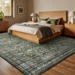 Lofus 8x10 Area Rug for Living Room,Green Washable Large Rugs with Non-Slip Backing,Soft Boho Carpets for Bedroom Dining Room Home Office Indoor Nursery - Image 3