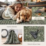 Lofus 8x10 Area Rug for Living Room,Green Washable Large Rugs with Non-Slip Backing,Soft Boho Carpets for Bedroom Dining Room Home Office Indoor Nursery - Image 5