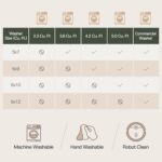 Lofus 8x10 Area Rug for Living Room,Green Washable Large Rugs with Non-Slip Backing,Soft Boho Carpets for Bedroom Dining Room Home Office Indoor Nursery - Image 10