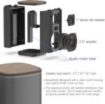 KEiiD Bluetooth Computer Speakers with Wireless Touch Control Pod for PC Laptop/Desktop Wireless Stereo Gaming Speakers, 4 EQ Modes, Aesthetic Style, 2024 New Model - Image 3