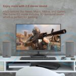 KEiiD Bluetooth Computer Speakers with Wireless Touch Control Pod for PC Laptop/Desktop Wireless Stereo Gaming Speakers, 4 EQ Modes, Aesthetic Style, 2024 New Model - Image 5
