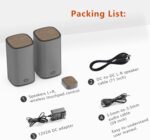 KEiiD Bluetooth Computer Speakers with Wireless Touch Control Pod for PC Laptop/Desktop Wireless Stereo Gaming Speakers, 4 EQ Modes, Aesthetic Style, 2024 New Model - Image 8