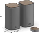 KEiiD Bluetooth Computer Speakers with Wireless Touch Control Pod for PC Laptop/Desktop Wireless Stereo Gaming Speakers, 4 EQ Modes, Aesthetic Style, 2024 New Model - Image 9