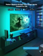 Govee HDMI 2.1 Sync Box 2, AI Sync Box with TV Backlight, Supports 8K@60Hz, 4K@144Hz, VRR and ALLM, Works with Matter and Alexa, RGBIC LED Light Strip for 75-85 inch TVs, 75 LEDs/m - Image 7