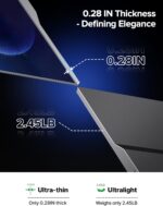 EVICIV Portable Monitor Touchscreen 15.6 FHD 1080P IPS 10-Point Touch Screen Monitor & Speakers, HDMI USB C Eye-Care Travel External for Laptop Computer PC Phone Switch, VESA & Smart Cover - Image 6