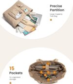 LOVEVOOK Laptop Tote Bag for Women Work, Teacher Tote & Nurse Bags with Zipper for Travel, Daily, College, Womens Purse - Image 4