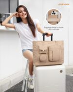 LOVEVOOK Laptop Tote Bag for Women Work, Teacher Tote & Nurse Bags with Zipper for Travel, Daily, College, Womens Purse - Image 6