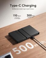 Samsers Foldable Bluetooth Keyboard with Touchpad, Full-Size Wireless Folding Keyboards with Backlight, Portable Travel for iOS Android Windows Mac OS, Support 3 Device(BT5.1 x 3), Black - Image 6