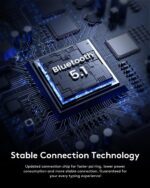 Samsers Foldable Bluetooth Keyboard with Touchpad, Full-Size Wireless Folding Keyboards with Backlight, Portable Travel for iOS Android Windows Mac OS, Support 3 Device(BT5.1 x 3), Black - Image 10