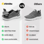 FitVille Diabetic Shoes for Men Extra Wide Width, Swollen Feet Shoes for Diabetics Pain Relief - Image 4