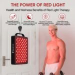 Red Light Therapy for Face and Body, 630nm 660nm 810nm and 850nm Near Infrared Light Therapy Panel, 70 Dual Chip LEDs, High Power LED Light Therapy Device for Skin Care, Sleep, Pain Relief. M70 - Image 4