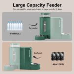 Gardner Pet Automatic Gravity Cat Food Feeder and Water Dispenser Stainless Steel Two-in-One Set Large Capacity Dispenser for Pets Dogs, Puppies, Kittens - Image 4