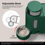 Gardner Pet Automatic Gravity Cat Food Feeder and Water Dispenser Stainless Steel Two-in-One Set Large Capacity Dispenser for Pets Dogs, Puppies, Kittens - Image 5