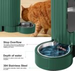 Gardner Pet Automatic Gravity Cat Food Feeder and Water Dispenser Stainless Steel Two-in-One Set Large Capacity Dispenser for Pets Dogs, Puppies, Kittens - Image 6