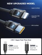 【Upgraded】 SUPERONE Retractable Car Charger 4 in 1, Fast Car Phone Charger with Cord 2.6ft, USB C and Apple Car Adapter, Compatible with iPhone 16 15/15 Pro Max/14/13/12/11, Galaxy, Pixel - Image 4