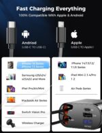 【Upgraded】 SUPERONE Retractable Car Charger 4 in 1, Fast Car Phone Charger with Cord 2.6ft, USB C and Apple Car Adapter, Compatible with iPhone 16 15/15 Pro Max/14/13/12/11, Galaxy, Pixel - Image 7